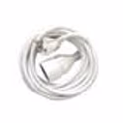 Chacon Prolongateur, HO5VVF, 3 x 1.5mm2, 3m, Blanc, 3 m, Mâle, Femelle, Blanc