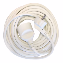Chacon Prolongateur, HO5VVF, 3 x 1.5mm2, 5m, Blanc, 5 m, Mâle, Femelle, Blanc