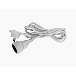 Chacon Prolongateur HO5VVF 3 x 1.5mm2 - 3 m - blanc - avec fiche plate