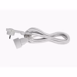 Chacon Prolongateur HO5VVF 3 x 1.5mm2 - 5 m avec Fiche Plate