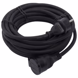 Caractéristiques de la rallonge 1x16A - longueur 10m - 3500W - noir - Chacon : Modèle : rallonge 1x16A Couleur(s) : noir Mati ...