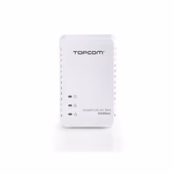 Topcom NS-6700 Kit Ethernet - Powerlan Mini, 500 Mbit/s, Fast Ethernet, 10,100 Mbit/s, 128-bit AES, Blanc, 220 g