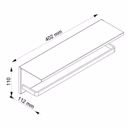 Allibert 823141 porte-serviettes et anneau porte-serviettes Blanc