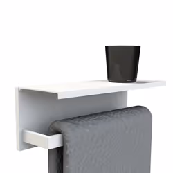 Allibert 823141 porte-serviettes et anneau porte-serviettes Blanc