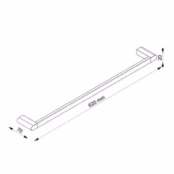 Allibert 823847 porte-serviettes et anneau porte-serviettes Blanc