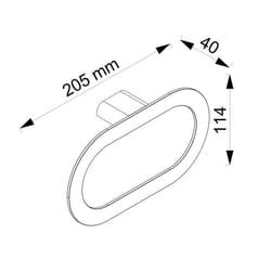 Allibert 823835 porte-serviettes et anneau porte-serviettes Blanc
