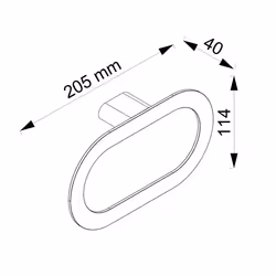 Allibert 823834 porte-serviettes et anneau porte-serviettes Noir