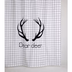 Rideau idéal pour accompagner votre douche. FICHE TECHNIQUE - Rideau de douche en polyester résistant à l'eau. - Œillets avec ...