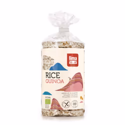 LIMA GALETTES DE RIZ AU QUINOA, 100 g, 391 kcal, 1655 kJ, 3,3 g, 0,8 g, 80 g