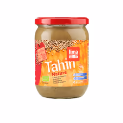LIMA Tahin, 500 g, SÉSAME* complet. *issu de l'agriculture biologique, 645 kcal, 2665 kJ, 57 g, 9,3 g