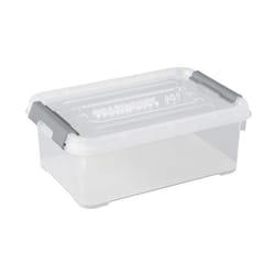 Allibert Boîte De Rangement Handy Plus - Clips Gris - Couvercle Transparent - 4 L 227908