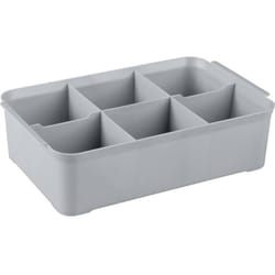 Curver - 243860 Boîte de rangement handy (l x l x h) 275 x 175 x 75 mm argent 1 pc(s)