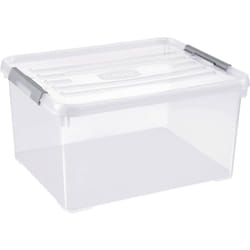 Allibert - Curver 243813 Boîte de rangement handy empilable (l x l x h) 490 x 390 x 250 mm transparent, argent 1 pc(s)