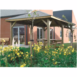 Solid S7713, Abri en bois, Toit en croupe, 4492 mm, 3472 mm, 2890 mm