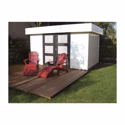 Abri de jardin - SOLID - Malmo - Bois massif - 390x310cm - Double porte coulissante