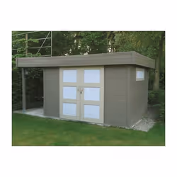 Abri de jardin - SOLID - Larvik - Bois massif - Double porte coulissante - 796m²