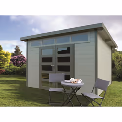 Solid S8244, Abri en bois, Double, Toit monopente, Bois tendre, 1 portes(s), 3512 mm