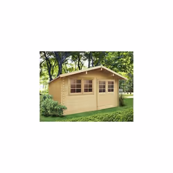 Abri de jardin - SOLID - Niort - Double porte-menuisière - Vitrage en verre - 28mm