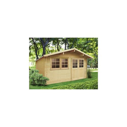 Abri de jardin - SOLID - Niort - Double porte-menuisière - Vitrage en verre - 28mm