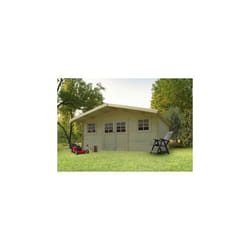 Abri de jardin en bois SOLID Douai - 508x298cm - Double porte-menuisière - 28mm dépaisseur