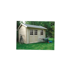 Abri de jardin en bois SOLID Arles 358x238cm - Toit Traditionnel - Couleur Beige