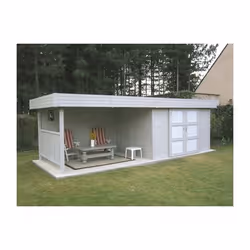Abri de jardin - SOLID - Arhus - Bois massif - Double porte coulissante - 796m²