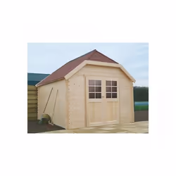 Abri de jardin - SOLID - Limerick - Bois massif - 298x388cm - Double porte sécurisée