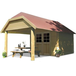 Abri de jardin - SOLID - Cork - Bois massif - Double porte - 28mm dépaisseur