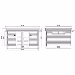Solid S8994 abri de jardin Abri en bois