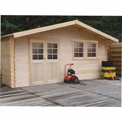 Solid S8346CR0, Abri en bois, Double, Toit en croupe, Bois, Bois tendre, 1 portes(s)