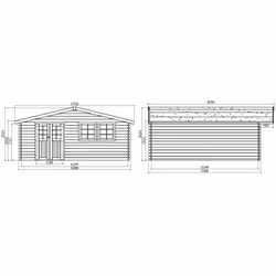 Solid S8346CR0 abri de jardin Abri en bois