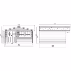 Solid S8386CR0 abri de jardin Abri en bois