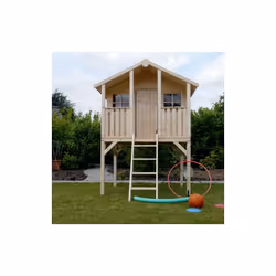 Maison en bois enfants sur pilotis - NoahLa maisonnette sur pilotis Noah est une grande maison en bois pour enfants, idéale p ...