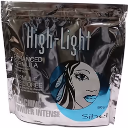 Poudre décolorante - Sibel - High Light Bleaching - 500gr - Décolore jusquà 8 tons - Pour cheveux colorés
