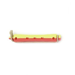 Bigoudis Permanente - SIBEL - Rouge/Jaune - Court 9 mm - Douzaine - Assemblage Ultrason