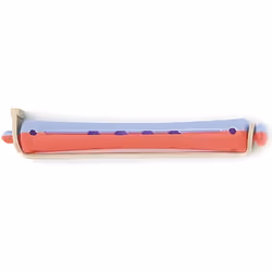 Bigoudis Permanente - SIBEL - Bleu/Rouge - Long 9 mm - Douzaine - Indéssoudable