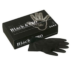 Sibel Gants latex Taille L 7.5 Noir Latex- Matériel de coiffure Coloration Cheveux