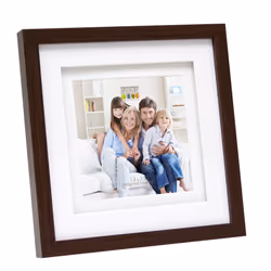 Deknudt S65KQ1, Carton, Bois, Marron, Cadre pour une seule photo, 13 x 13 cm, Carré, 225 mm