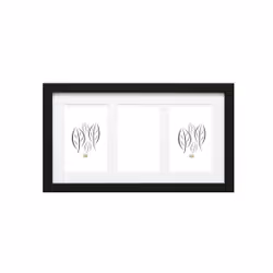 Deknudt S66KA3, Multi cadre, Panneaux MDF, Verre, Bois, Noir, Table, Mur, 10 x 15 cm, Rectangulaire