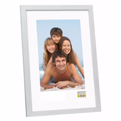 Deknudt S44CD1, Cadre pour une seule photo, Panneaux MDF, Bois, Argent, 13 x 18 cm, Rectangulaire, 150 mm