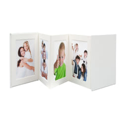 Deknudt Leporello album photo et protège-page Blanc 8 feuilles 10 x 15 cm