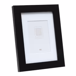 Deknudt S66KF2 P1, Cadre pour une seule photo, Verre, Panneaux MDF, Bois, Noir, Table, Mur, 30 x 45 cm, Rectangulaire