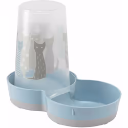 Ce distributeur 2 en 1 permet deux positions d'ouvertures possibles pour le réservoir : petite ouverture pour l'eau ou grande ...