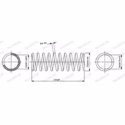 Ressort de suspension MONROE SP3667
