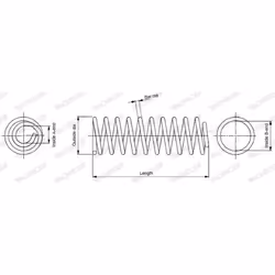 Ressort de suspension MONROE SP3882