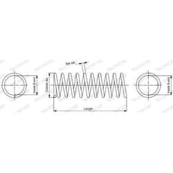 Ressort de suspension MONROE SP0032