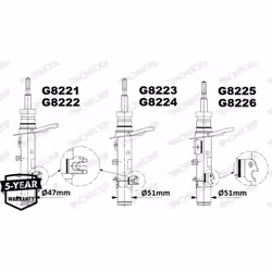 Amortisseur MONROE G8226 - Vue supplémentaire 7