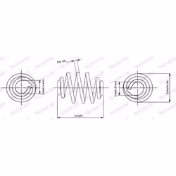 Ressort de suspension MONROE SN3412