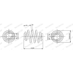 Ressort de suspension MONROE SPRINGS MONROE SN3513