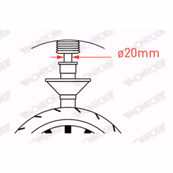 Amortisseur MONROE R7612 - Vue supplémentaire 9